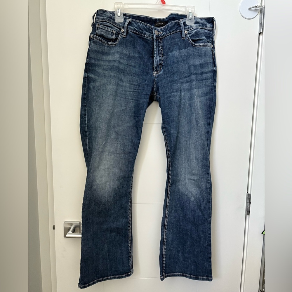 Silver Jeans Dark Blue Flare Women's Jeans